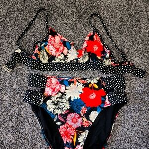 Time true brands two piece swim suit.